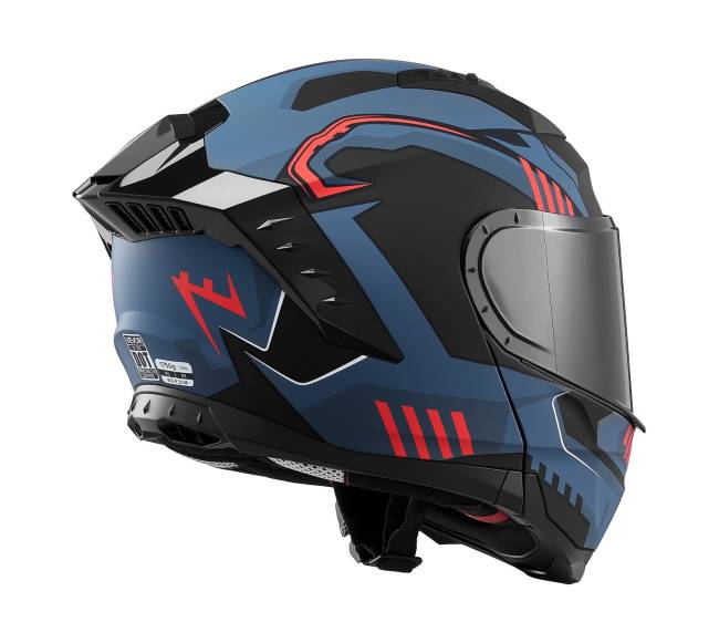 Modulinis motociklo šalmas, atverčiamas, XL9