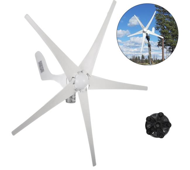 500W vėjo turbina su įkrovimo reguliatoriumi0