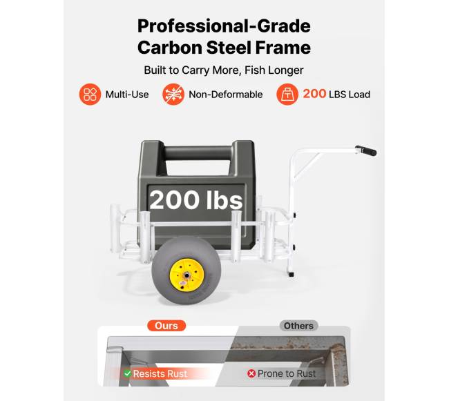 Paplūdimio žvejybos vežimėlis 90,7 kg1