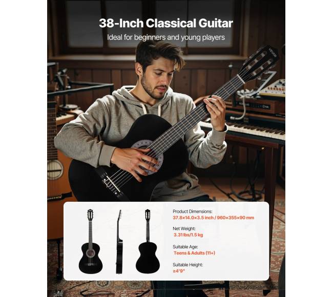 Klasikinė gitara pradedantiesiems, juoda5