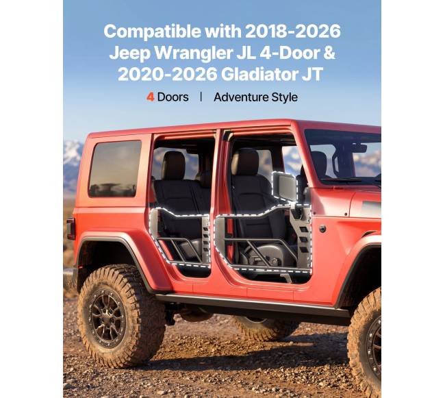 Jeep vamzdinės durys 4 durų modeliui1
