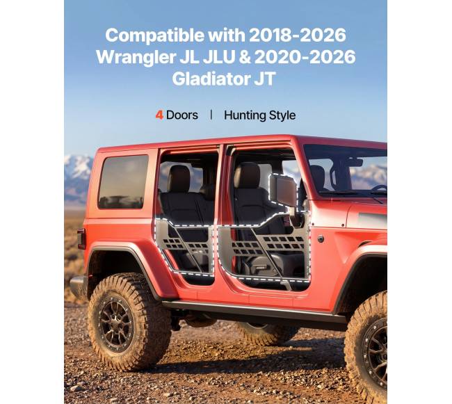 Jeep vamzdinės durys, 4 durų1