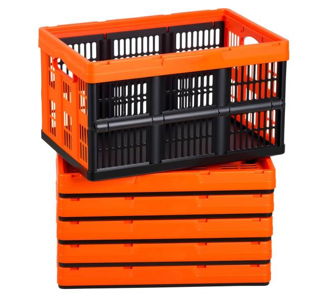 Sulankstomos plastikinės daiktadėžės 45 l, 6 vnt.0