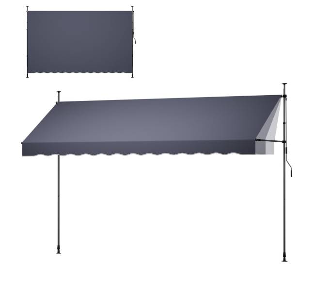 Rankinė ištraukiama markizė, 400 cm0
