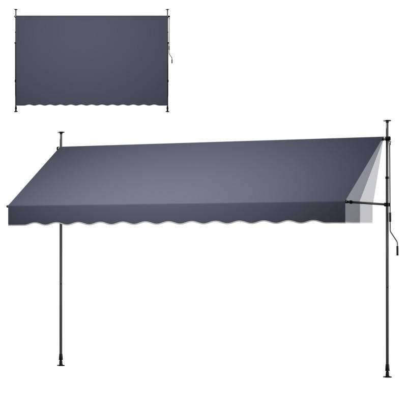 Rankinė ištraukiama markizė, 400 cm0