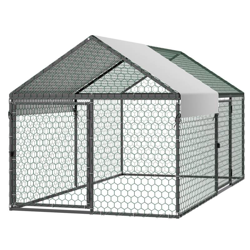 Metalinis vištų aptvaras 4–6 vištoms, 1 x 2 x 1 m0