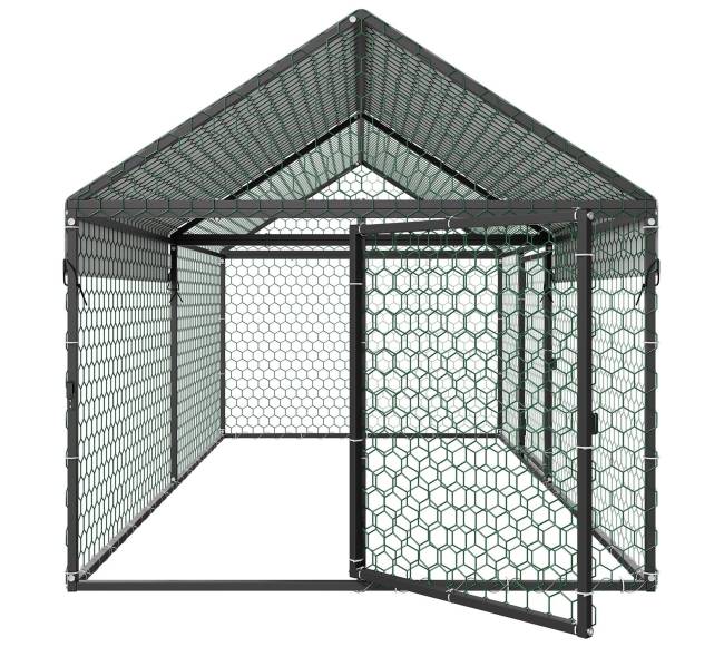 Metalinis vištų aptvaras 4–6 vištoms, 1 x 2 x 1 m8