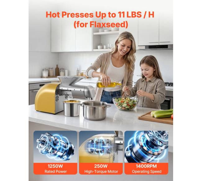 Aliejaus spaudimo aparatas 5 kgh, 1250 W3