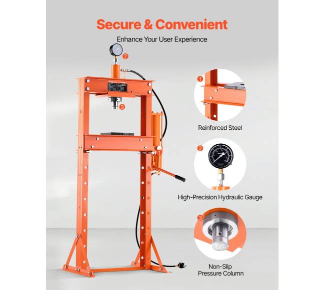 20 tonų hidraulinis parduotuvės presas5