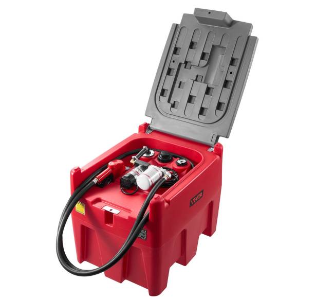 Pernešamas dyzelino bakas 220 l, su 12 V siurbliu9
