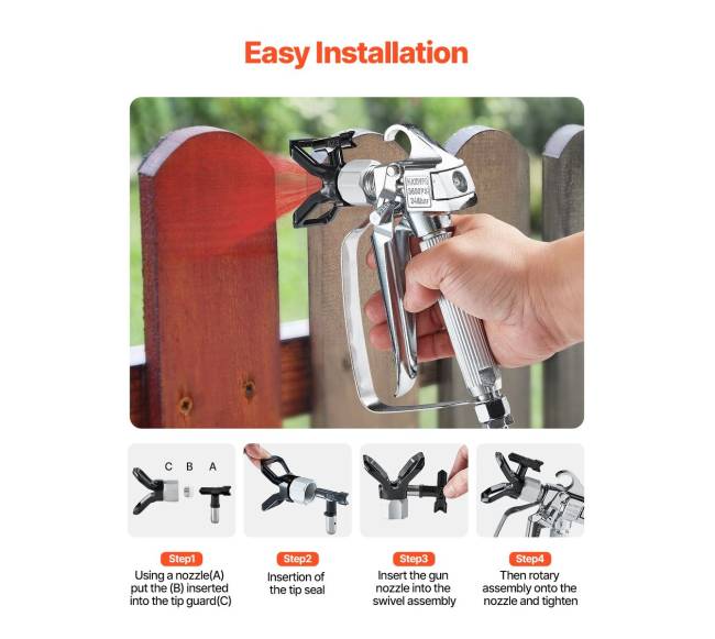 Beorio dažų purškimo pistoletas 3600 PSI3