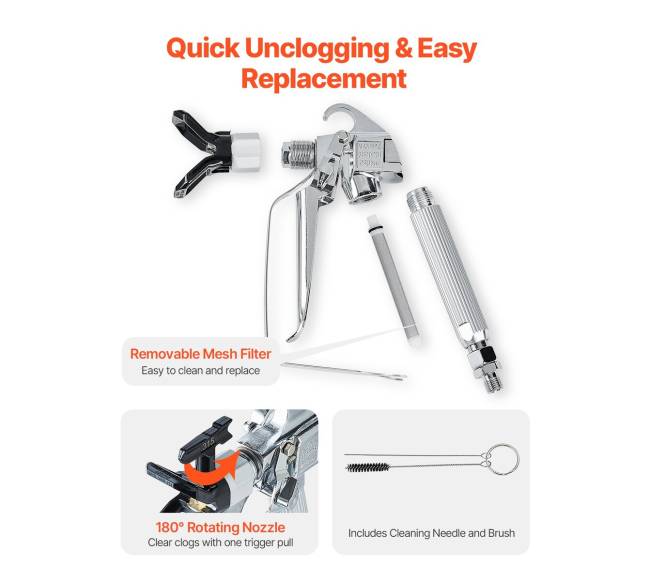 Beorio dažų purškimo pistoletas 3600 PSI4