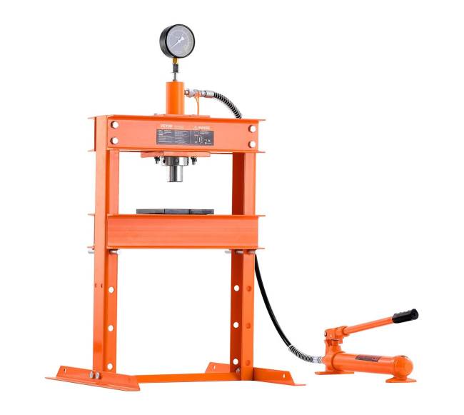 10 t hidraulinis presas su presavimo plokštėmis0