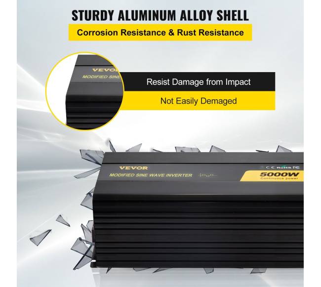5000W galingumo keitiklis iš 12V į 120V1