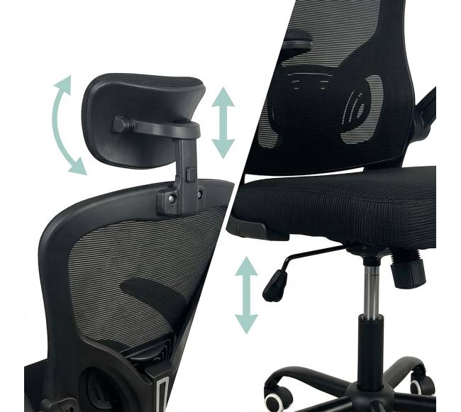 Ergonomiška biuro kėdė, juoda5