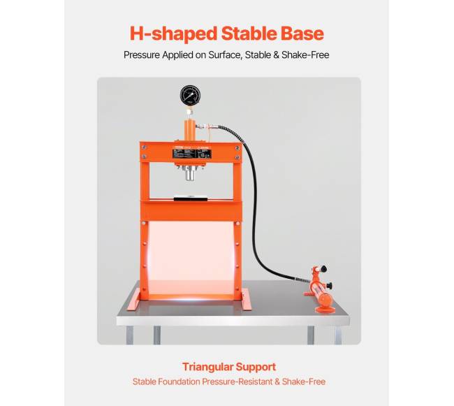10 t hidraulinis presas su presavimo plokštėmis4