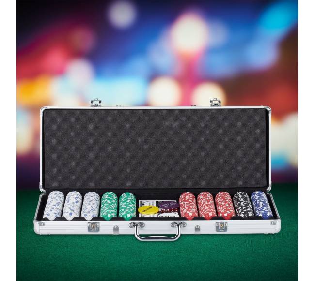 Pokerio rinkinys 500 vnt. žetonų1