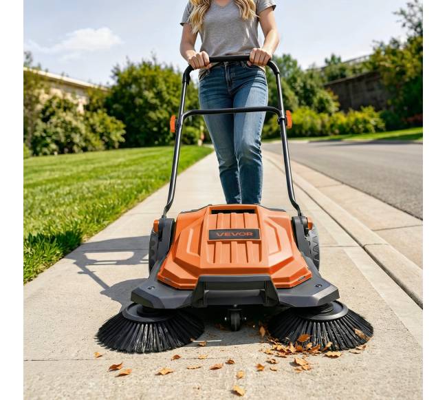 Rankinė stumiama mechaninė grindų šluota 650 mm7