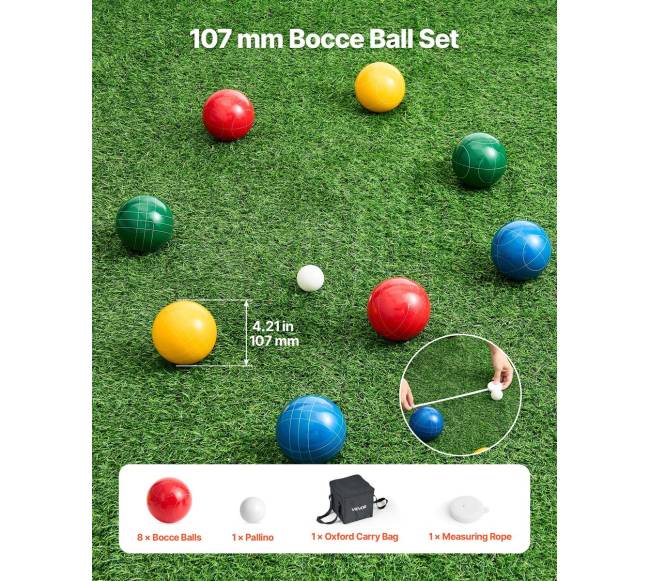bocce kamuolių rinkinys 107 mm, 8 kamuoliai5