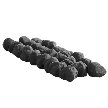 3-5 cm 25 vnt. lavos akmenų laužo akmenys0
