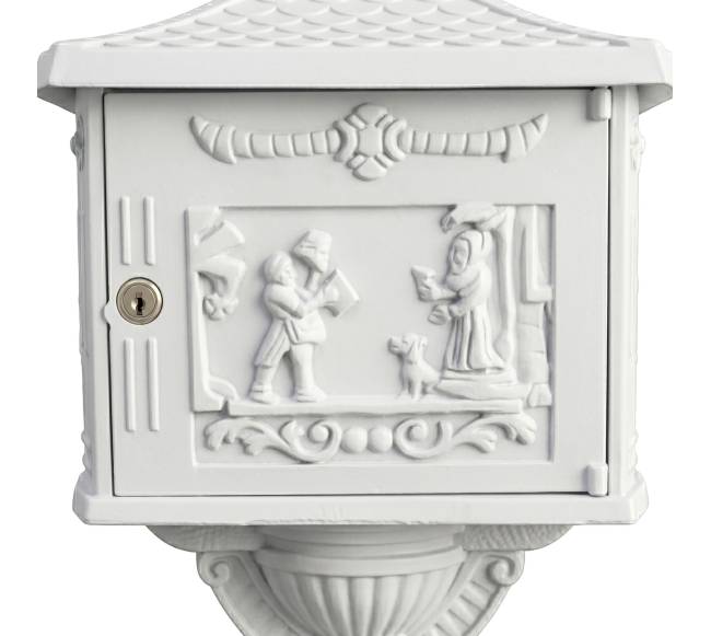 Antikvarinė pastatoma stulpinė pašto dėžutė8