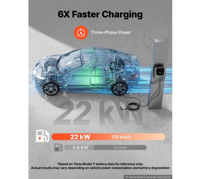 Elektromobilių įkrovimo stotelė 22 kW1