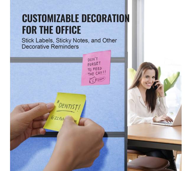 Mėlyna akustinė pertvara kambariui, 2 vnt.3