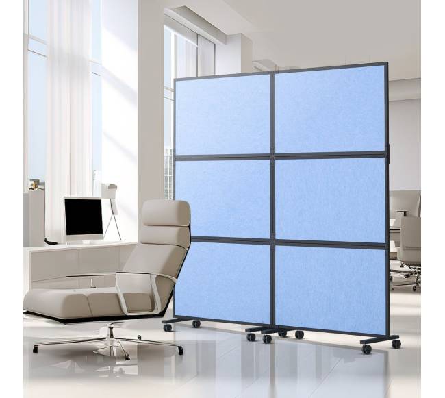 Mėlyna akustinė pertvara kambariui, 2 vnt.7