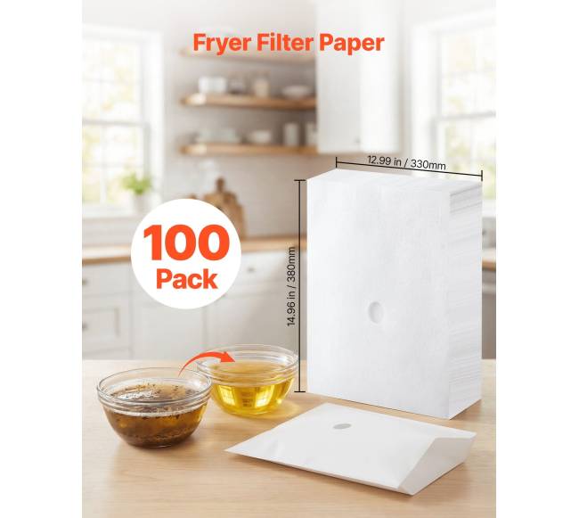 100 vnt. gruzdintuvės filtro popieriaus lapų1