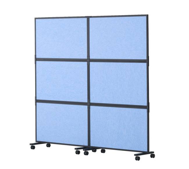 Mėlyna akustinė pertvara kambariui, 2 vnt.10