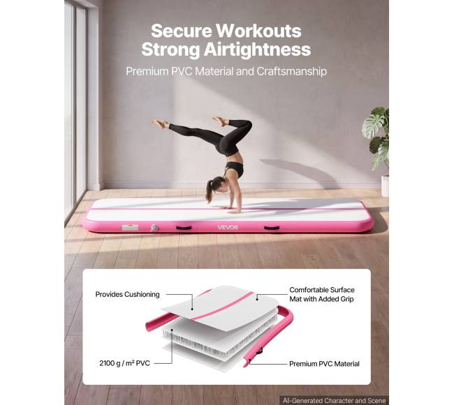 Pripučiama gimnastikos air mat 3 m2