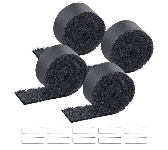 Keturi guminiai mulčiaus rulonai kraštovaizdžiui0