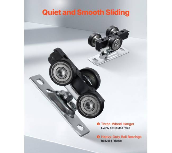 Stumdomų durų bėgių komplektas 5 ft3