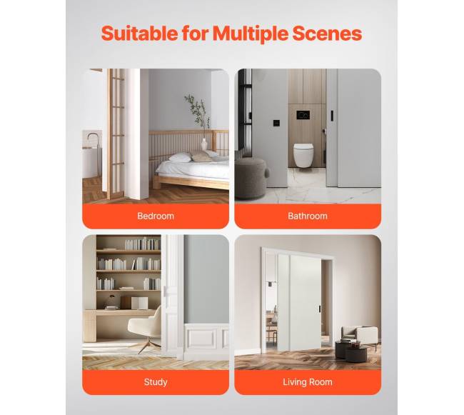 Stumdomų durų bėgių komplektas 5 ft5