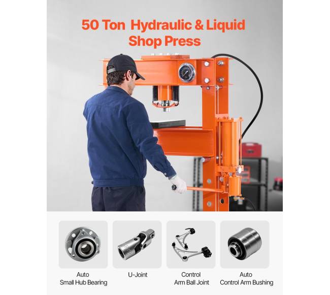 50 T hidraulinis spaustuvas su plokštele1