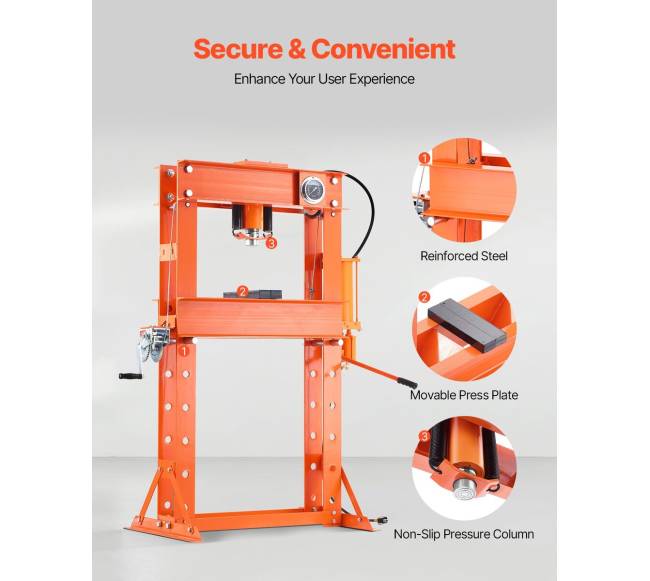 50 T hidraulinis spaustuvas su plokštele5