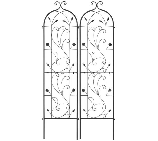 Metalinės daržo grotelės augalams palaikyti 60x15 cm0