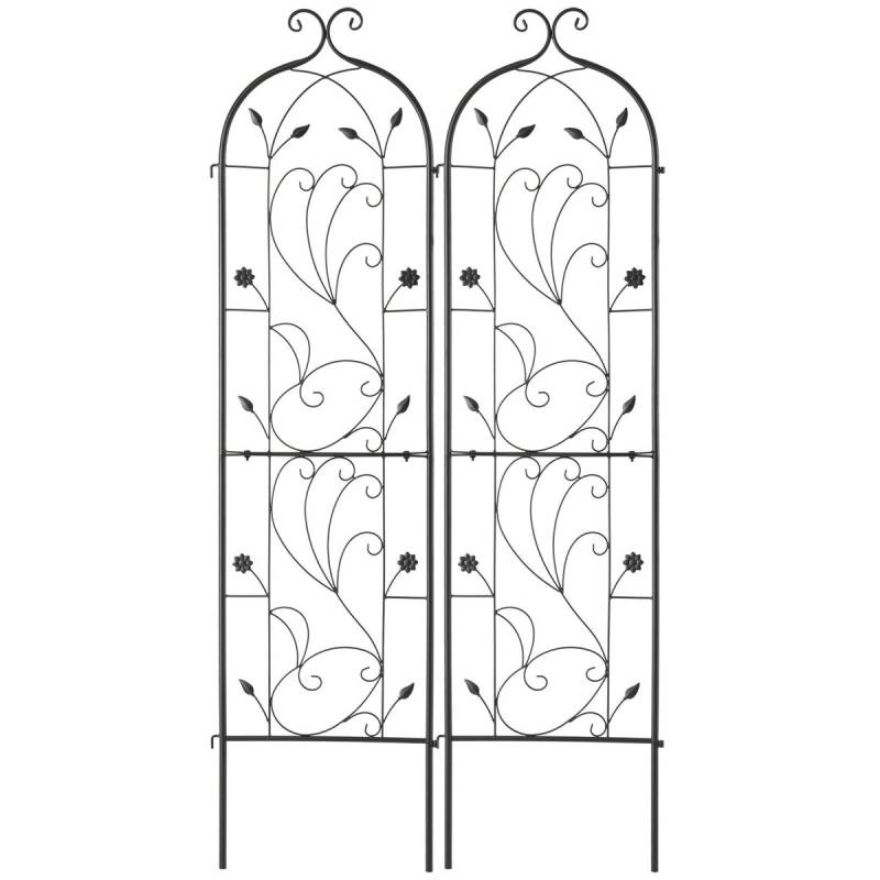 Metalinės daržo grotelės augalams palaikyti 60x15 cm0