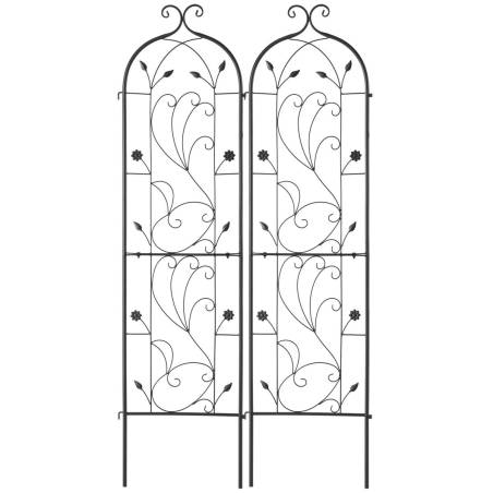 Metalinės daržo grotelės augalams palaikyti 60x15 cm0