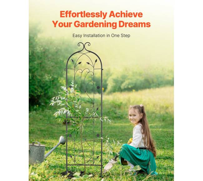 Metalinės daržo grotelės augalams palaikyti 60x15 cm4