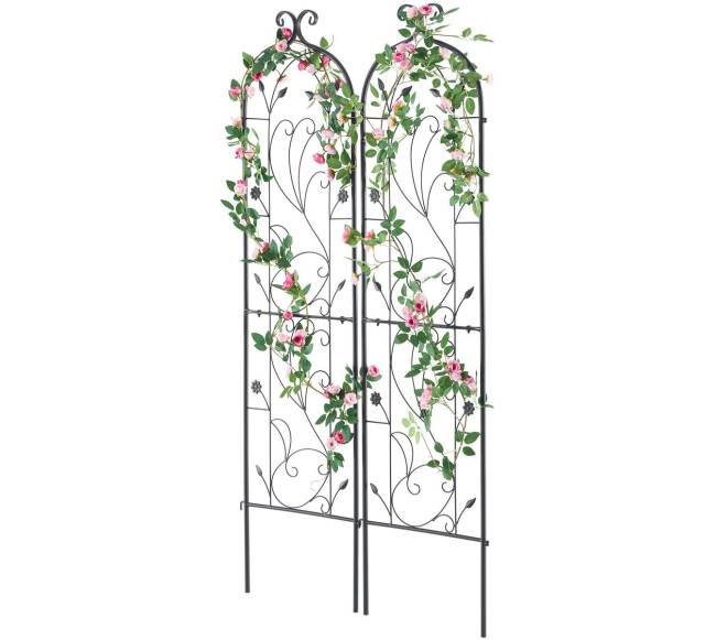 Metalinės daržo grotelės augalams palaikyti 60x15 cm9