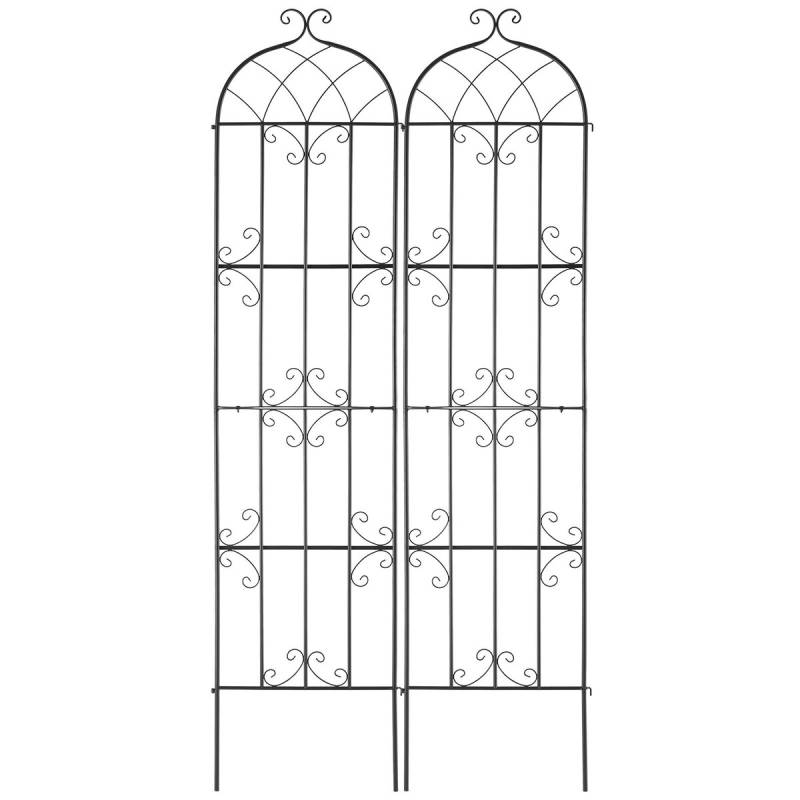 Metalinės sodo grotelės vijokliniams augalams0