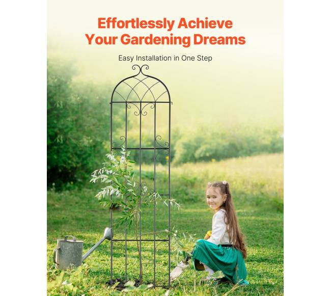 Metalinės sodo grotelės vijokliniams augalams4