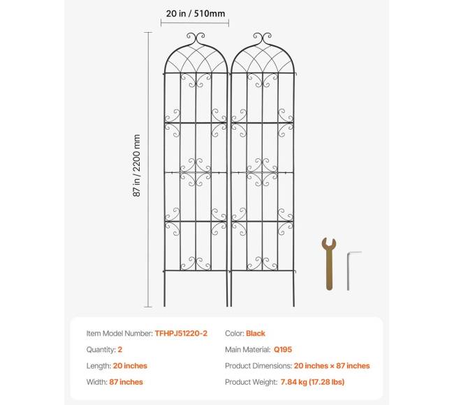 Metalinės sodo grotelės vijokliniams augalams6