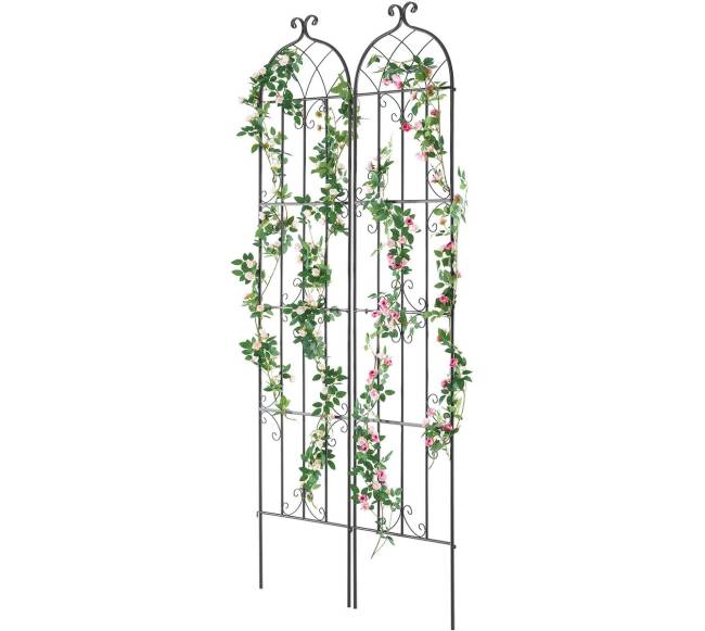 Metalinės sodo grotelės vijokliniams augalams9