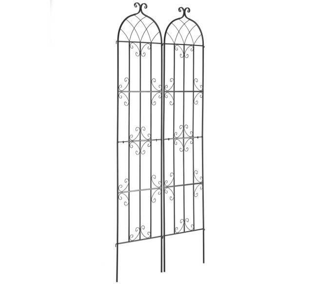 Metalinės sodo grotelės vijokliniams augalams10