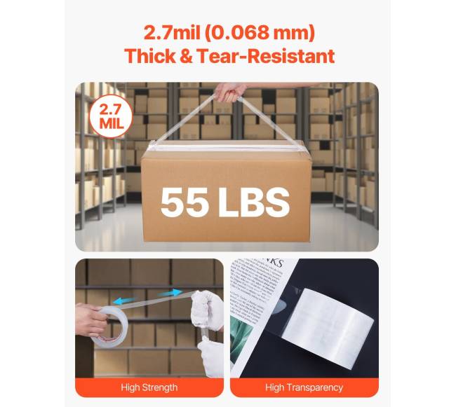 Skaidri pakavimo juosta 24 ritinių rinkinys3