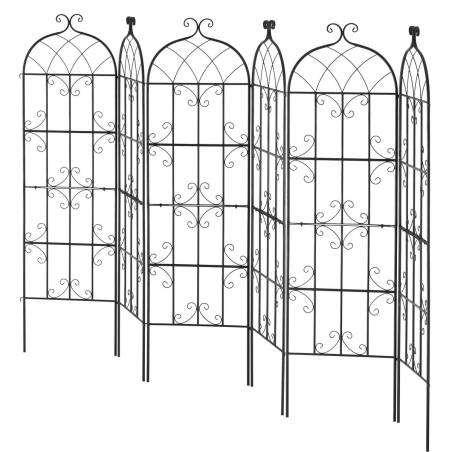 Metalinis sodo grotelės vijokliniams augalams 180x51 cm0