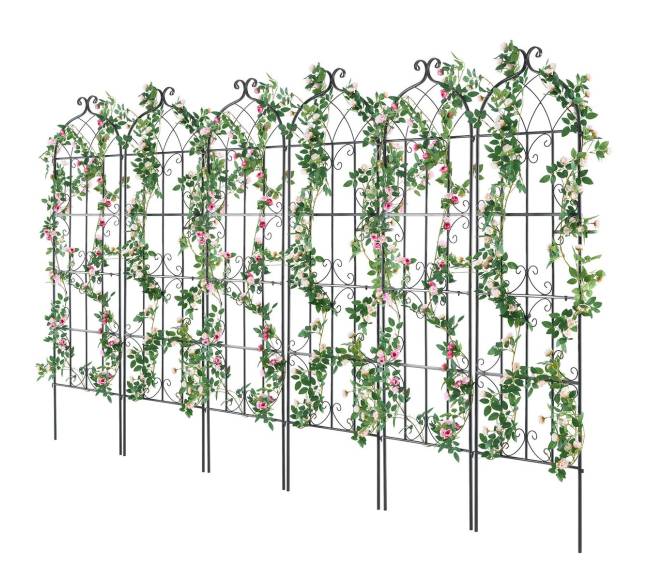 Metalinis sodo grotelės vijokliniams augalams 180x51 cm9