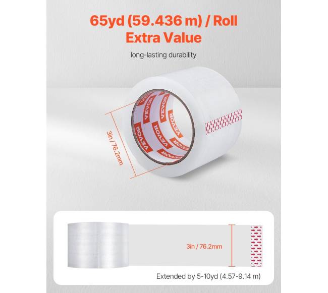 Skaidri pakavimo juosta, 6 vnt. rulonai1